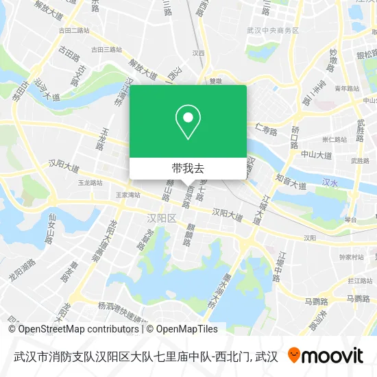 武汉市消防支队汉阳区大队七里庙中队-西北门地图