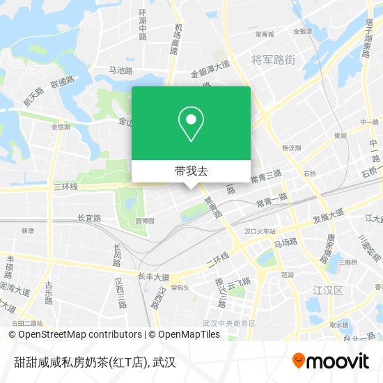 甜甜咸咸私房奶茶(红T店)地图