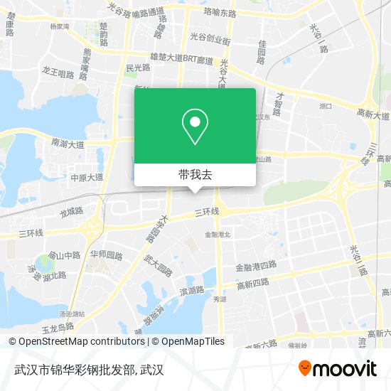 武汉市锦华彩钢批发部地图
