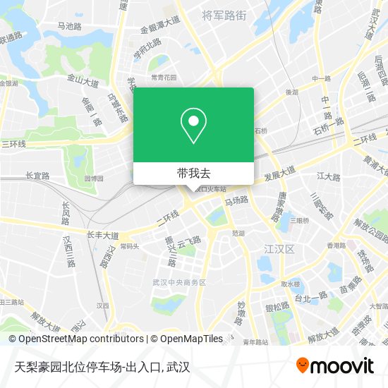 天梨豪园北位停车场-出入口地图