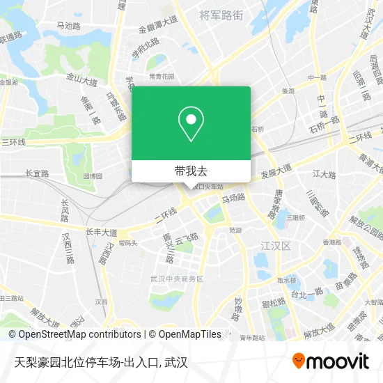 天梨豪园北位停车场-出入口地图