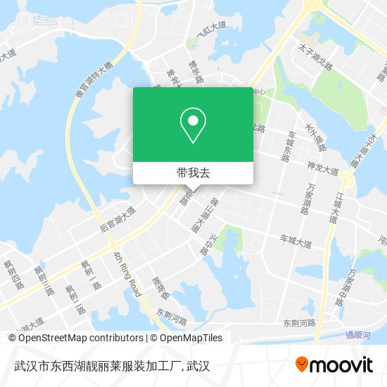 武汉市东西湖靓丽莱服装加工厂地图