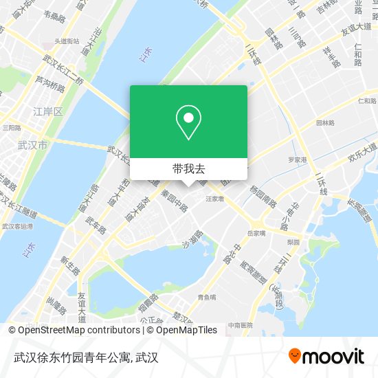 武汉徐东竹园青年公寓地图