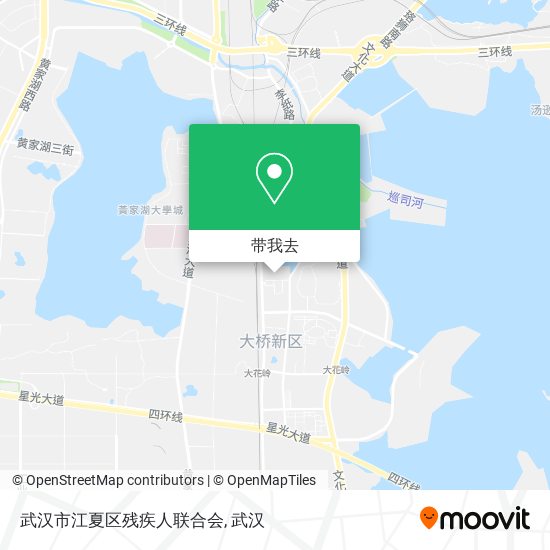 武汉市江夏区残疾人联合会地图