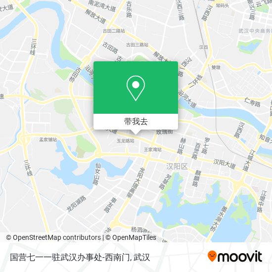 国营七一一驻武汉办事处-西南门地图