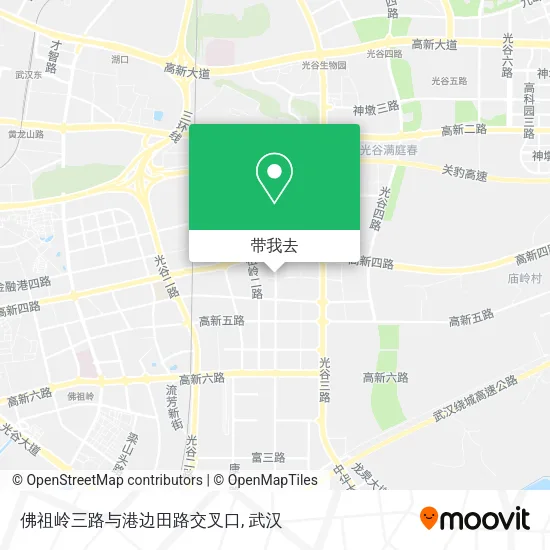 佛祖岭三路与港边田路交叉口地图