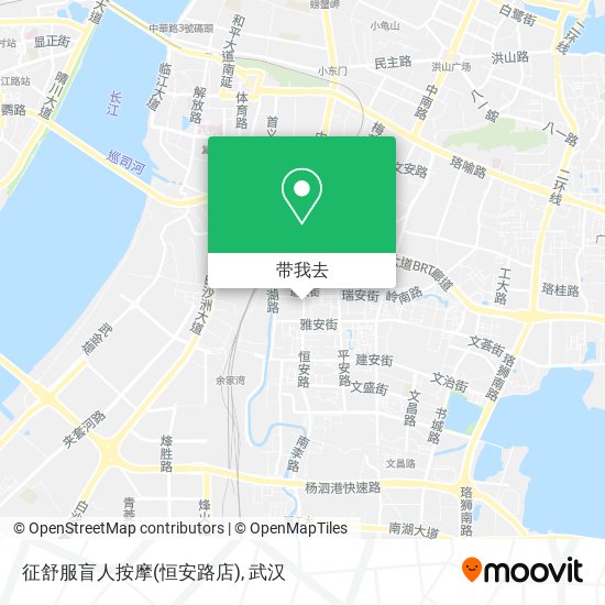 征舒服盲人按摩(恒安路店)地图