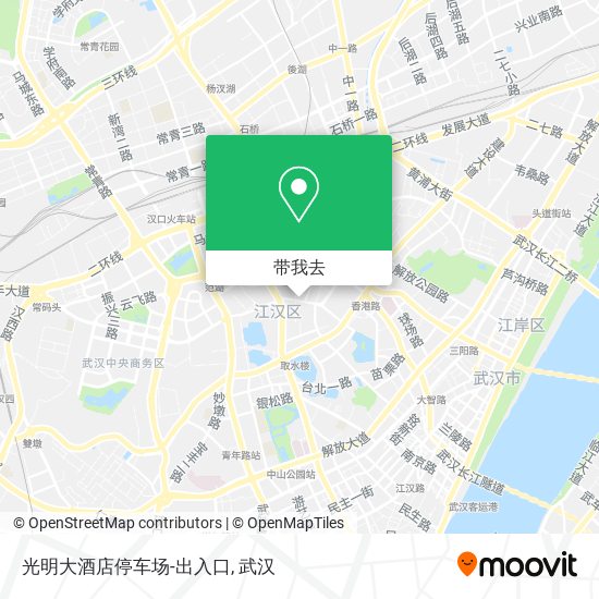 光明大酒店停车场-出入口地图