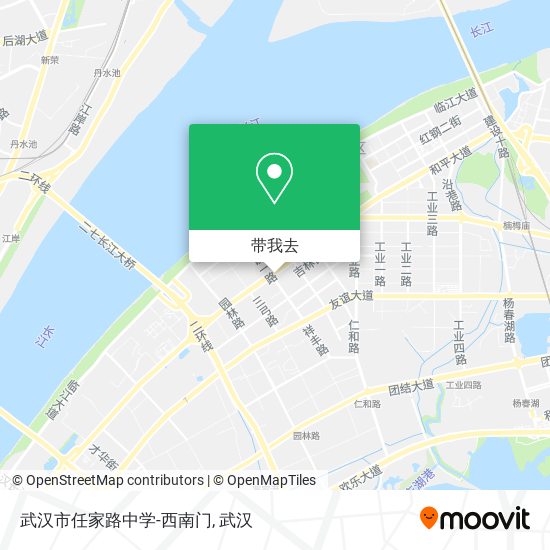 武汉市任家路中学-西南门地图