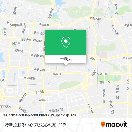 特斯拉服务中心(武汉光谷店)地图