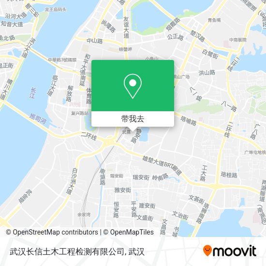 武汉长信土木工程检测有限公司地图