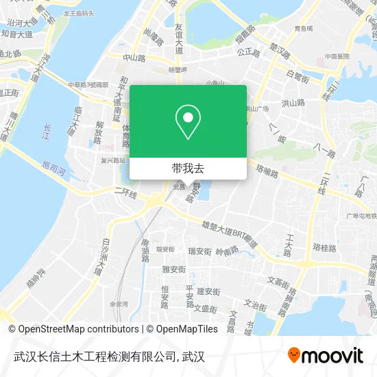 武汉长信土木工程检测有限公司地图