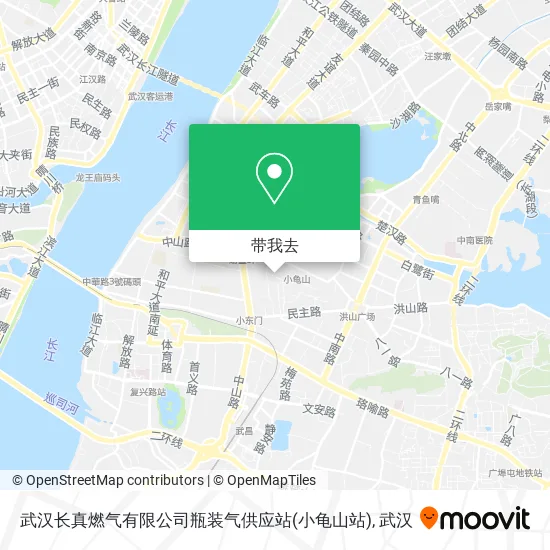 武汉长真燃气有限公司瓶装气供应站(小龟山站)地图