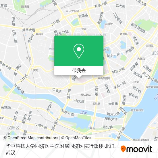 华中科技大学同济医学院附属同济医院行政楼-北门地图