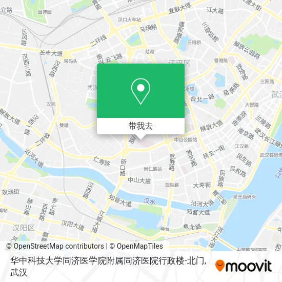 华中科技大学同济医学院附属同济医院行政楼-北门地图