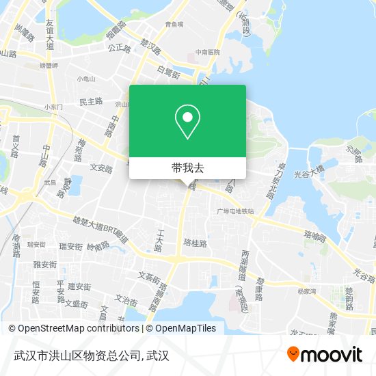 武汉市洪山区物资总公司地图