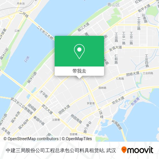 中建三局股份公司工程总承包公司料具租赁站地图