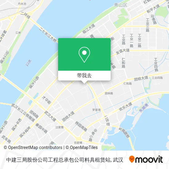 中建三局股份公司工程总承包公司料具租赁站地图