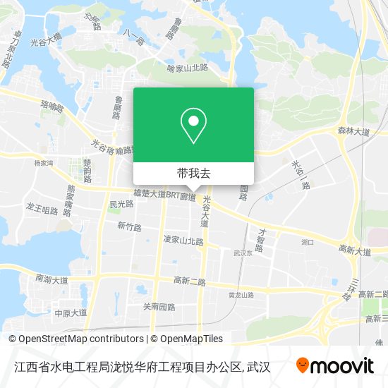 江西省水电工程局泷悦华府工程项目办公区地图