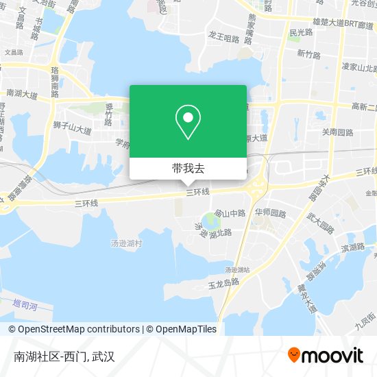 南湖社区-西门地图