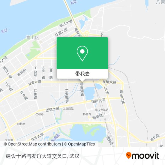 建设十路与友谊大道交叉口地图