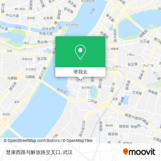 楚康西路与解放路交叉口地图