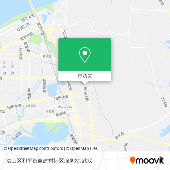 洪山区和平街自建村社区服务站地图
