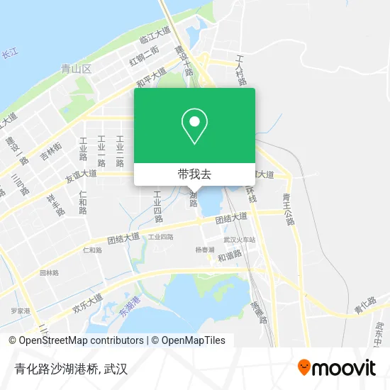 青化路沙湖港桥地图