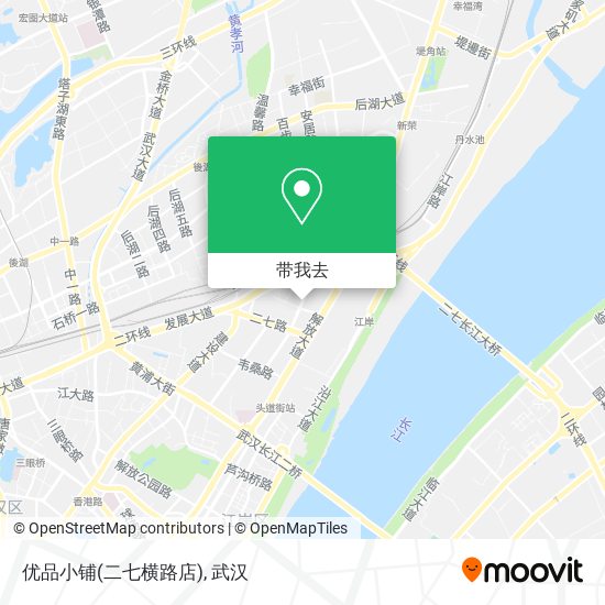 优品小铺(二七横路店)地图