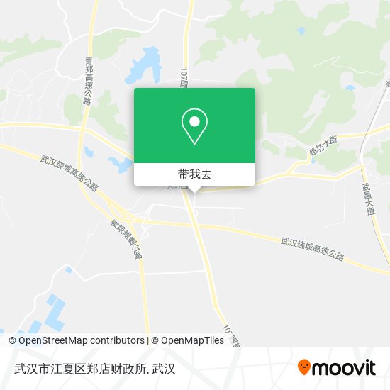 武汉市江夏区郑店财政所地图