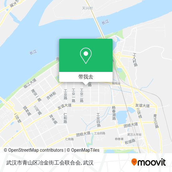 武汉市青山区冶金街工会联合会地图