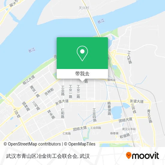 武汉市青山区冶金街工会联合会地图