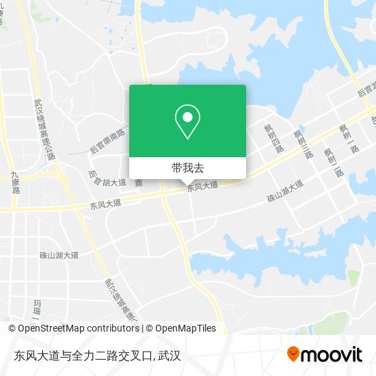 东风大道与全力二路交叉口地图