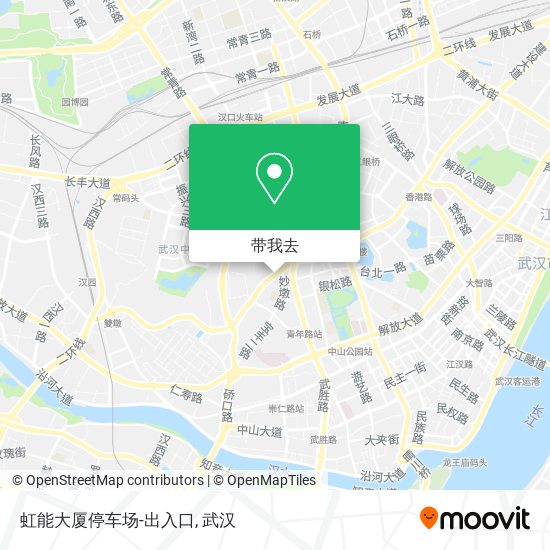 虹能大厦停车场-出入口地图