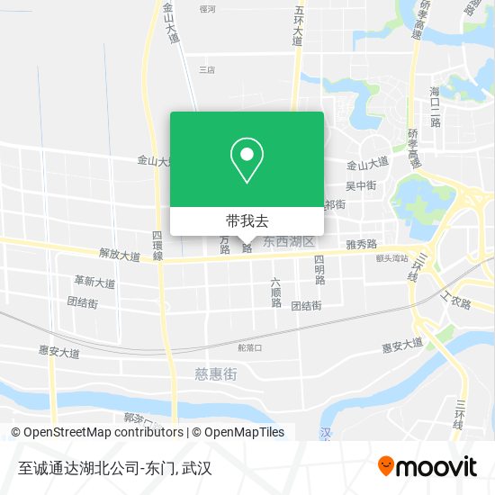 至诚通达湖北公司-东门地图