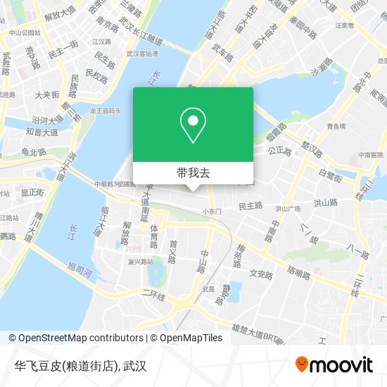 华飞豆皮(粮道街店)地图