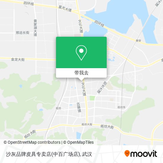 沙灰品牌皮具专卖店(中百广场店)地图