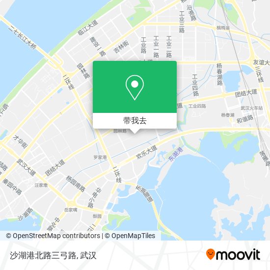 沙湖港北路三弓路地图