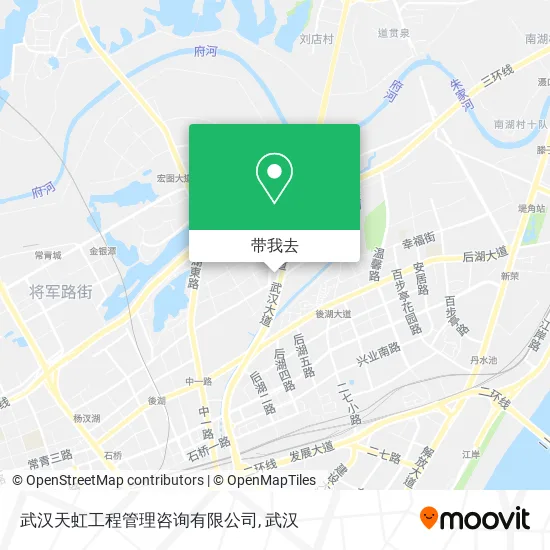 武汉天虹工程管理咨询有限公司地图