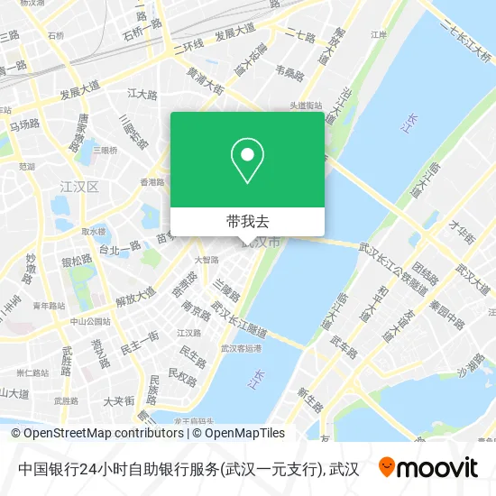 中国银行24小时自助银行服务(武汉一元支行)地图