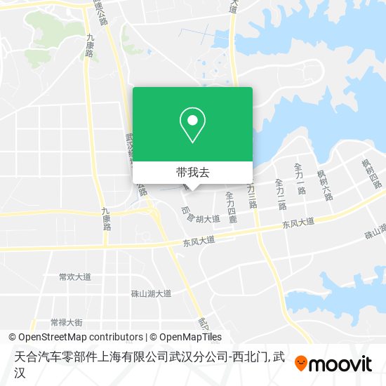 天合汽车零部件上海有限公司武汉分公司-西北门地图