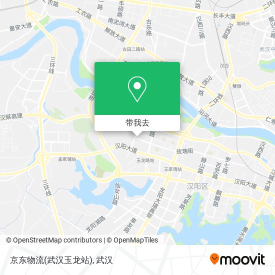 京东物流(武汉玉龙站)地图