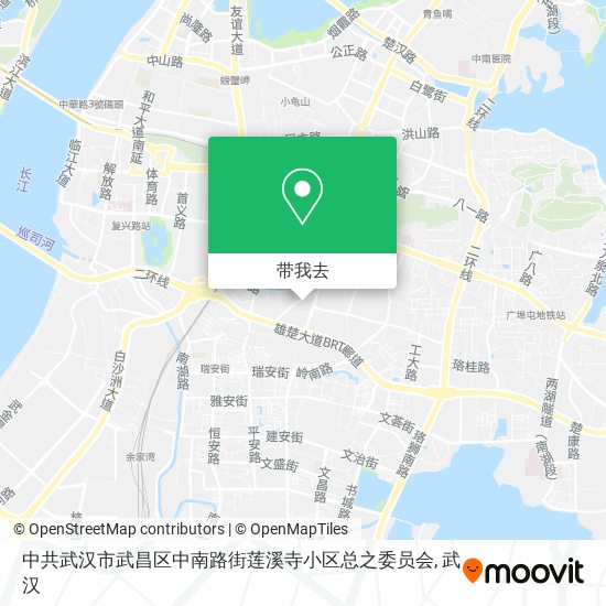 中共武汉市武昌区中南路街莲溪寺小区总之委员会地图
