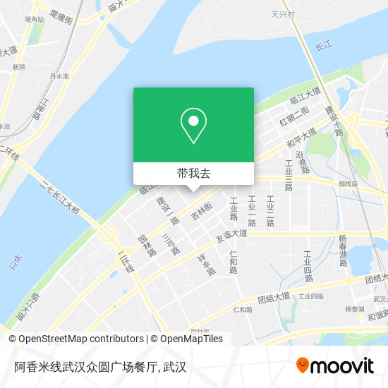 阿香米线武汉众圆广场餐厅地图