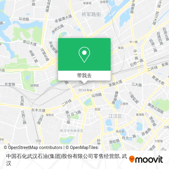 中国石化武汉石油(集团)股份有限公司零售经营部地图