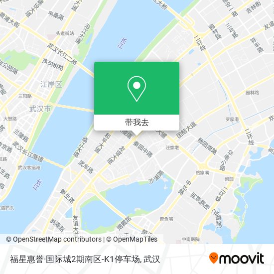福星惠誉·国际城2期南区-K1停车场地图