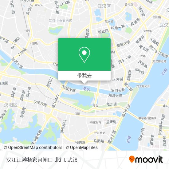 汉江江滩杨家河闸口-北门地图