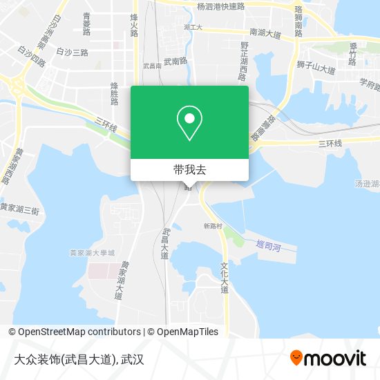 大众装饰(武昌大道)地图