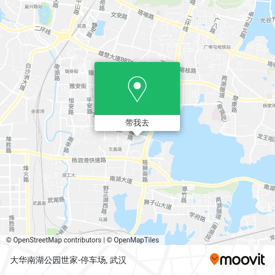 大华南湖公园世家-停车场地图