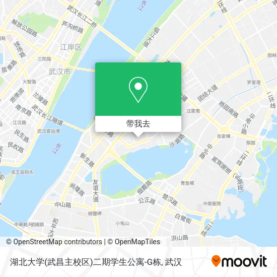湖北大学(武昌主校区)二期学生公寓-G栋地图
